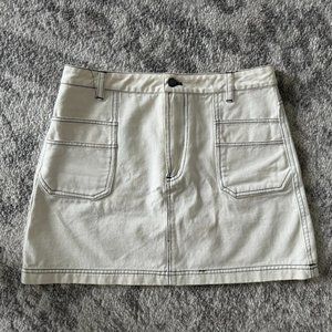CARMAR White Denim Skirt SIZE 10
